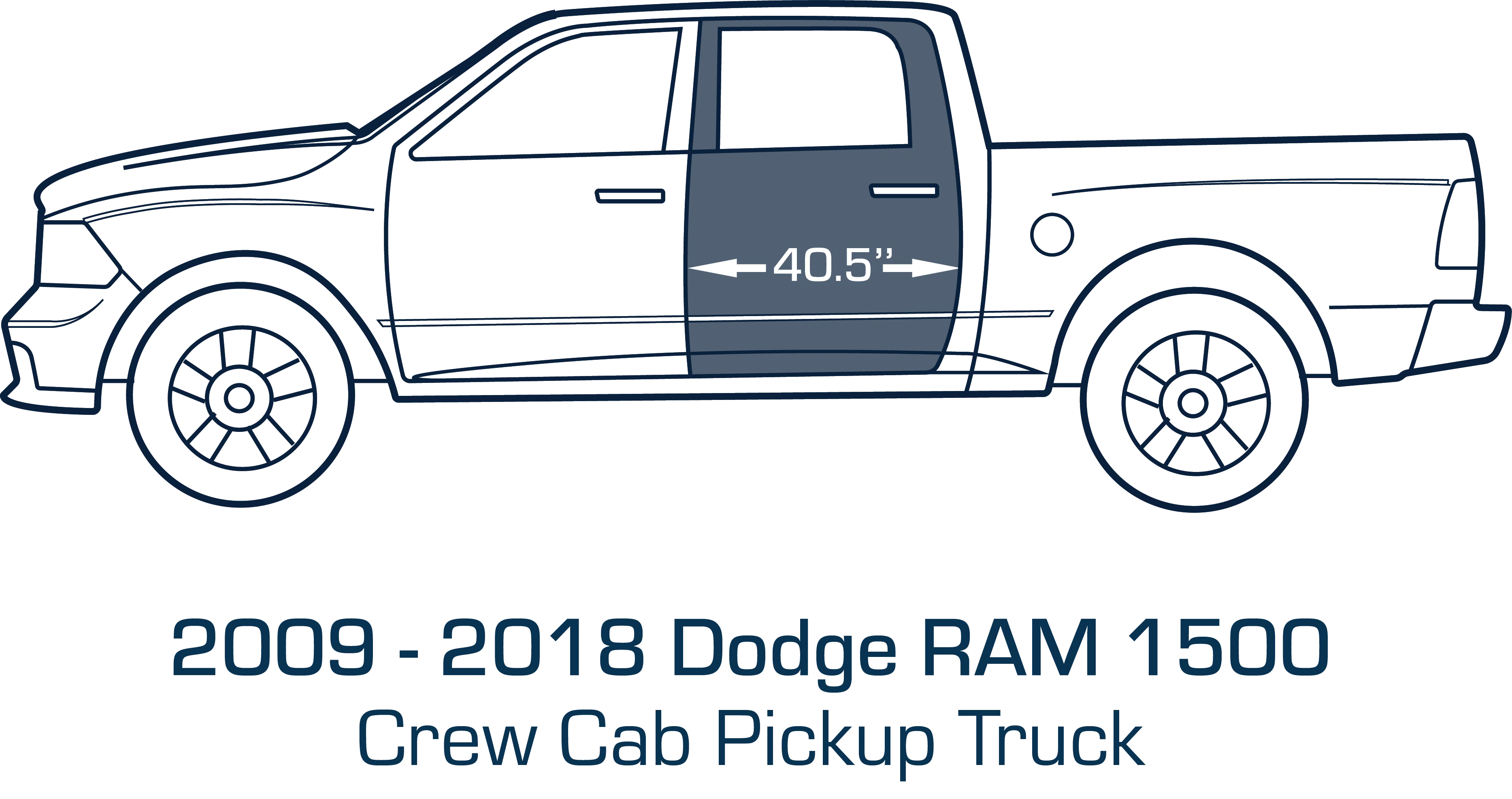 '09-'18 Ram Crew Cab, Slip On Rocker Panel   Cab Corner Cover