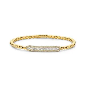 0.92ctw, 18K Yellow Gold Tresore Stretch Bracelet
