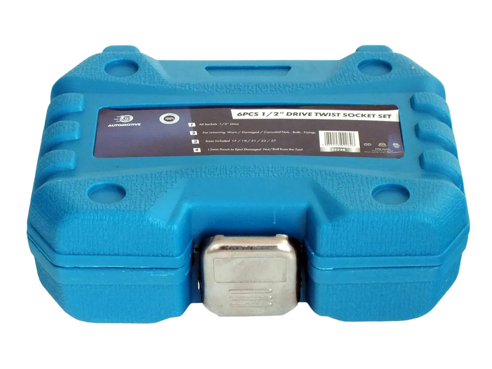 1/2" Dr. Grip & Twist Socket Set | 6pc Locking Wheel Nut Removers for Damaged Rounded Bolts