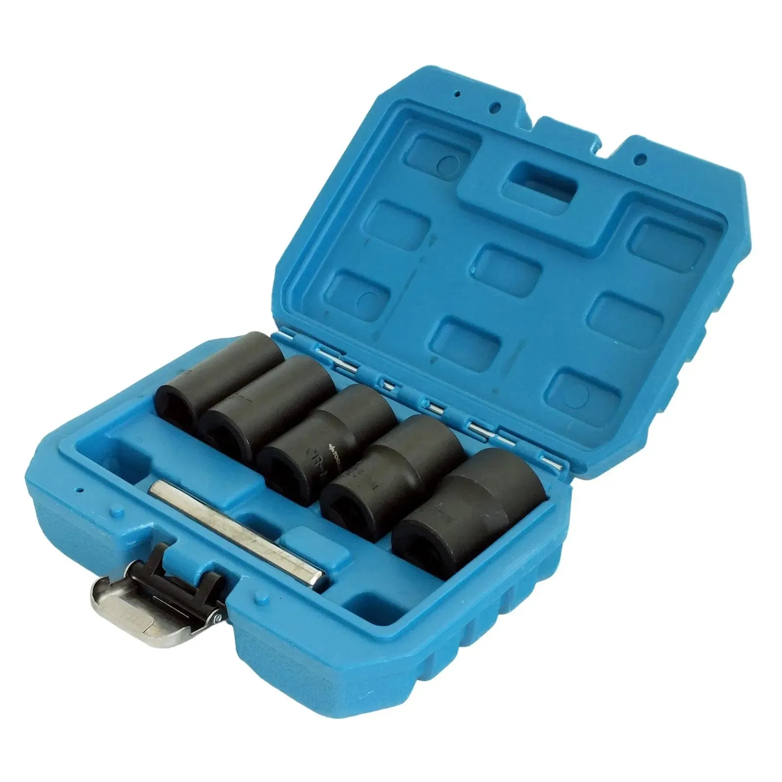 1/2" Dr. Grip & Twist Socket Set | 6pc Locking Wheel Nut Removers for Damaged Rounded Bolts