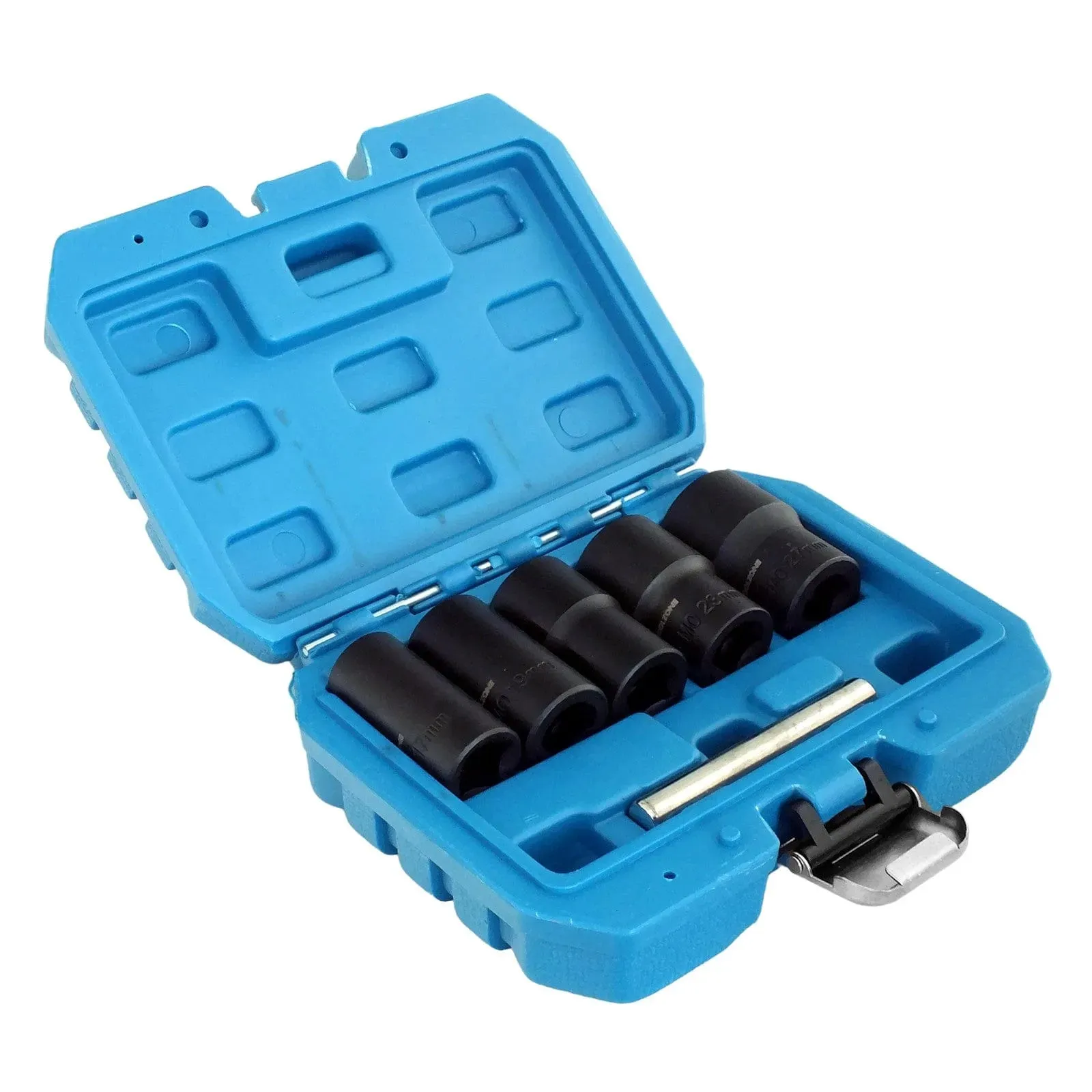 1/2" Dr. Grip & Twist Socket Set | 6pc Locking Wheel Nut Removers for Damaged Rounded Bolts