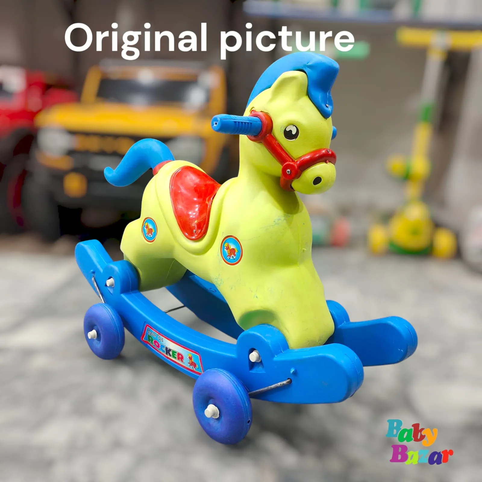 2-in-1 Rocking Horse with Wheels – Fun & Safe Ride for Kids