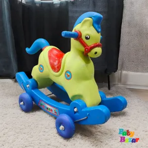 2-in-1 Rocking Horse with Wheels – Fun & Safe Ride for Kids