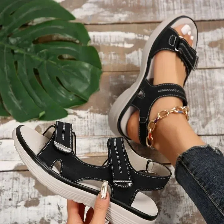 2025 Women Summer Wedges Non-slip Beach Open Toe Breathable Sandals Sport Style Shoes