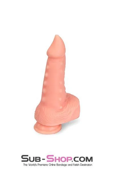 2372M      Monster Cock Big 8.5” Cock and Balls with Nubby Stimulators and Suction Cup Base - LAST CHANCE - Final Closeout!