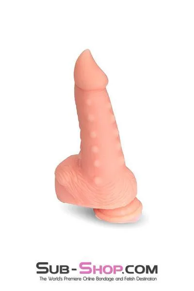 2372M      Monster Cock Big 8.5” Cock and Balls with Nubby Stimulators and Suction Cup Base - LAST CHANCE - Final Closeout!
