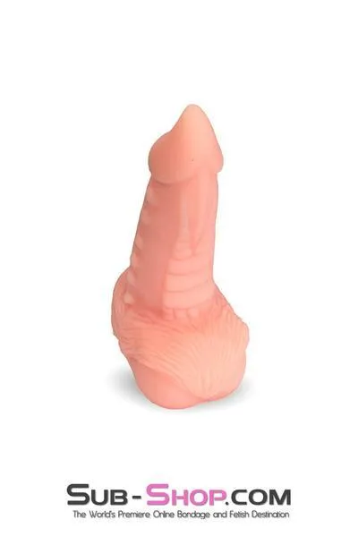 2372M      Monster Cock Big 8.5” Cock and Balls with Nubby Stimulators and Suction Cup Base - LAST CHANCE - Final Closeout!