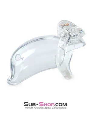 3734M      Bottled Up Clear High Security Male Chastity Device - LAST CHANCE - Final Closeout!