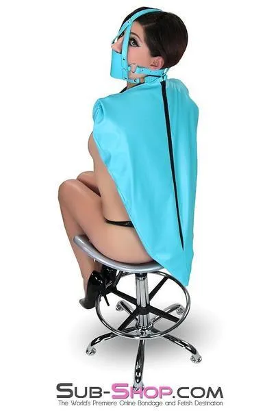 3751RS-SIS      Pretty Sissy Self Bound Open Breast Fetish Services Zippered Armbinder Top