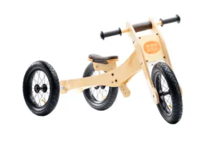 4 in 1 Wooden Trybike - Brown