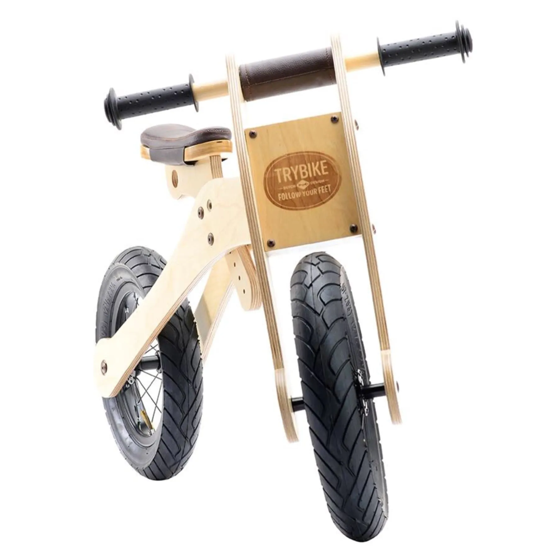 4 in 1 Wooden Trybike - Brown