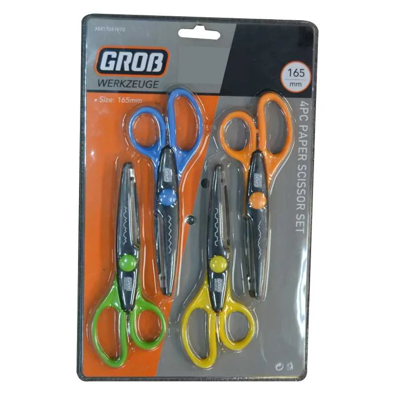 4 Piece Paper Scissor Set GT1970