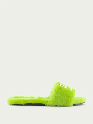 4G Flat Mule In Shearling
