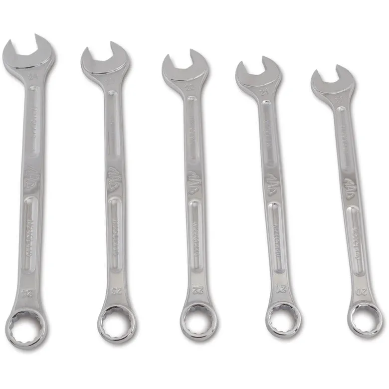 5-PC. Metric Combination Wrench Set - 12-PT.