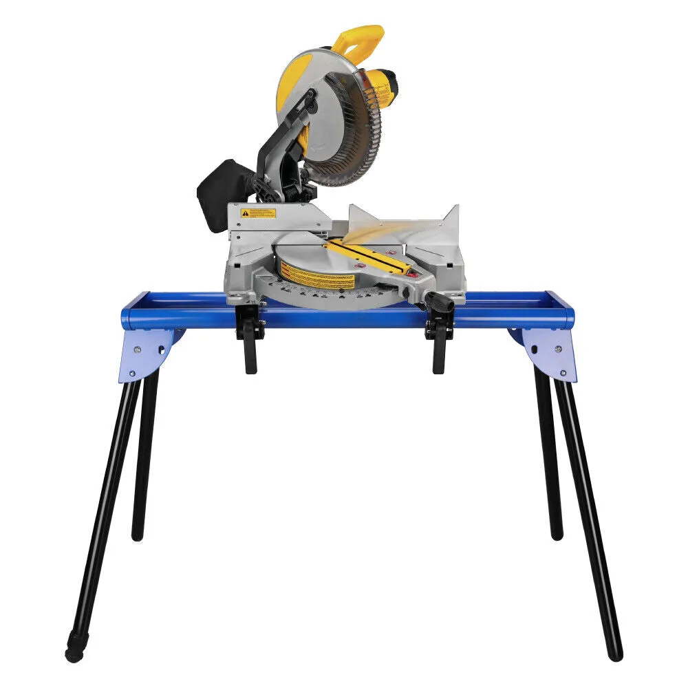 51" Miter Saw Stand with Sliding Rail and One-Piece Mounting Brackets - Lightweight & Portable