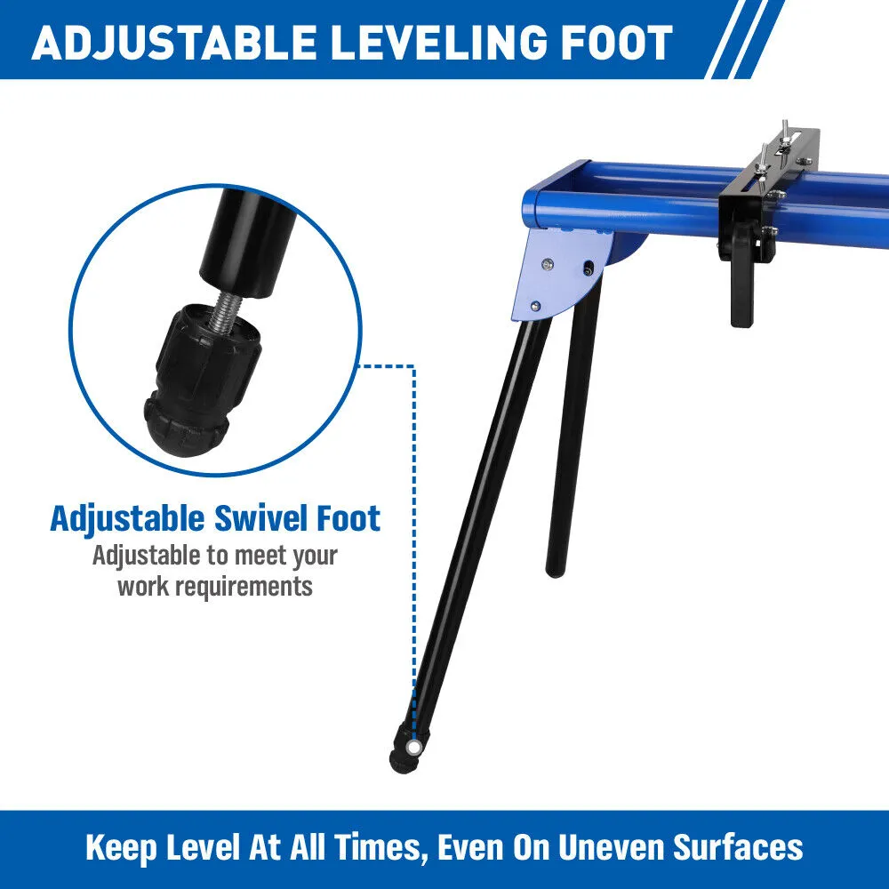 51" Miter Saw Stand with Sliding Rail and One-Piece Mounting Brackets - Lightweight & Portable