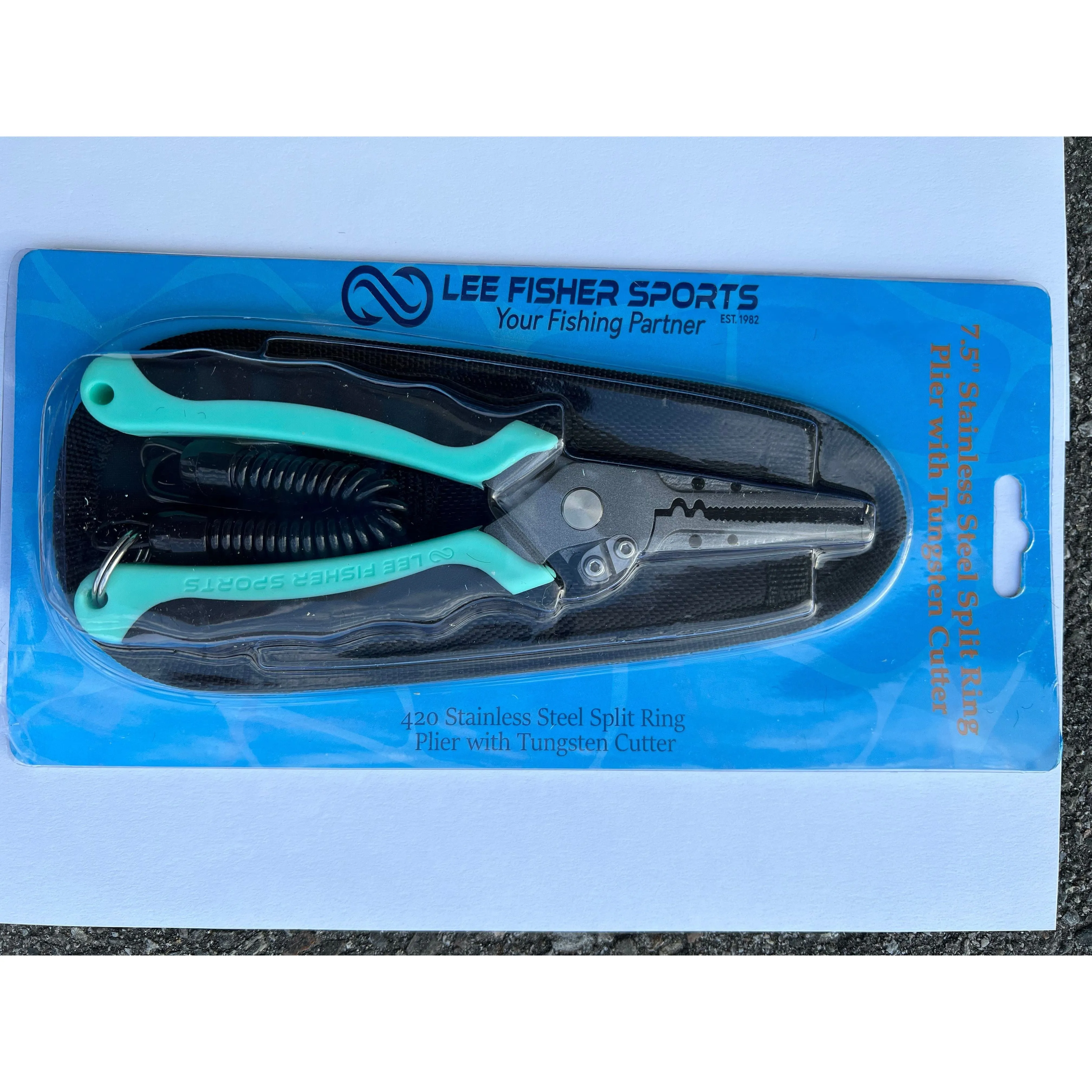 7.5" Stainless Steel 420 super grade Split Ring Plier with Tungsten Cutter