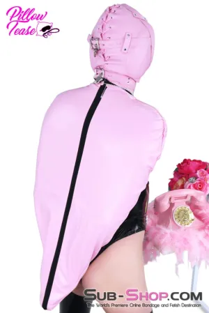 9787DL-SIS      Pretty Sissy Princess Pink Zippered Forced Feminization Fantasy Dungeon Mistress Armbinder Top