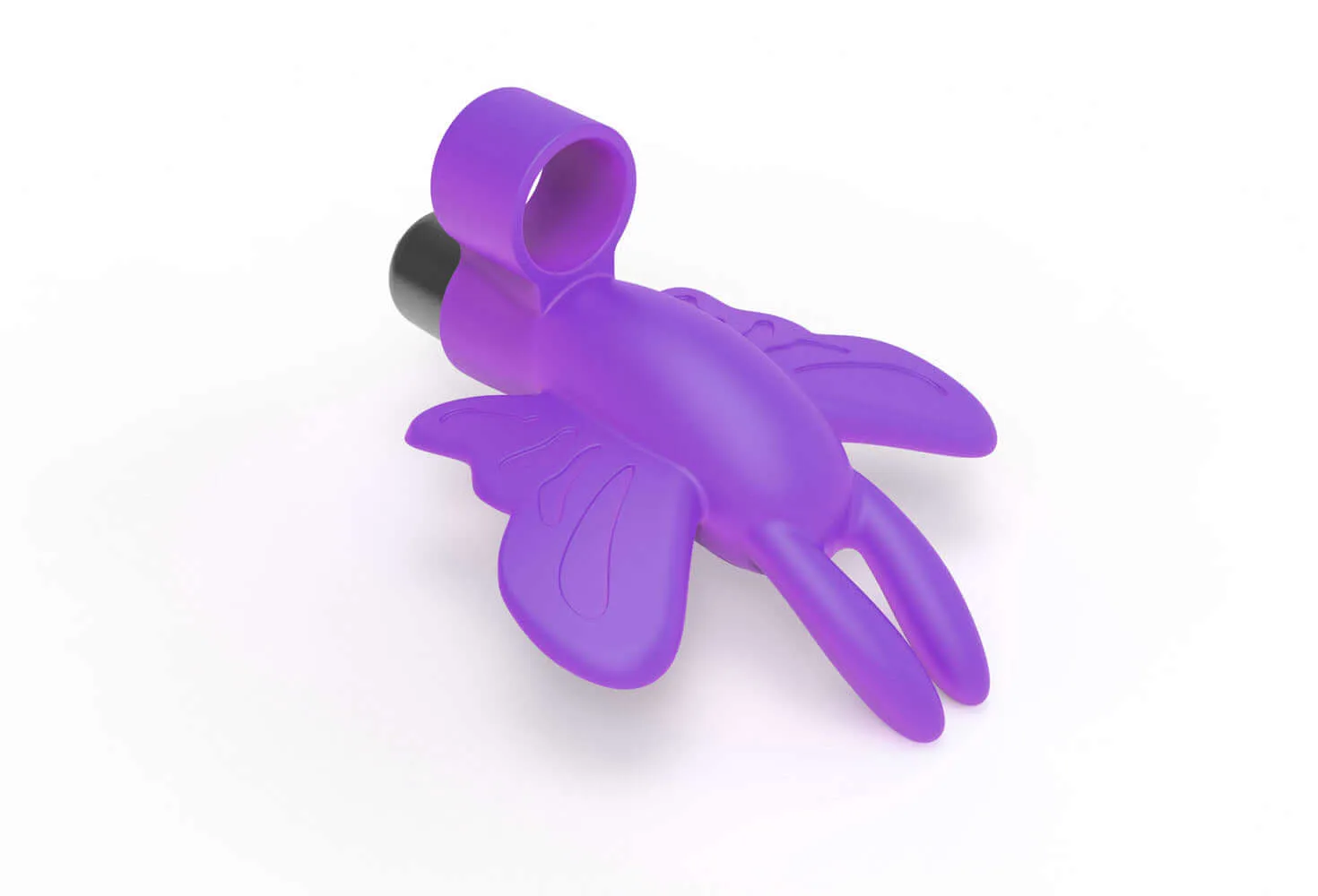 9's Flirt Finger Butterfly Finger Vibrator in Purple