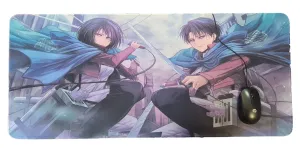Attack on Titan Mouse / Keyboard / Laptop / Desktop Pad - (Attack on Titan Levi and Mikasa ) design