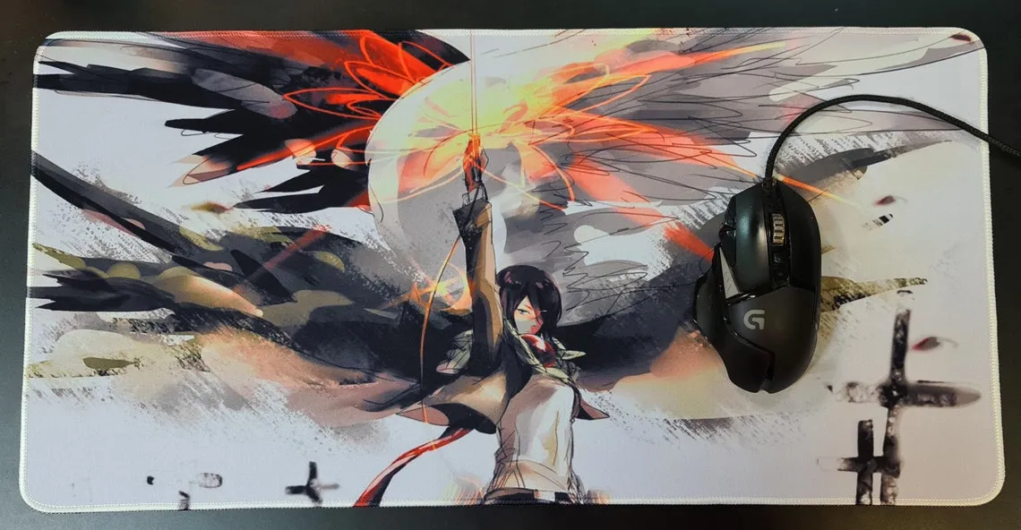 Attack on Titan Mouse / Keyboard / Laptop / Desktop Pad - (Attack on Titan Mikasa Ackerman) design
