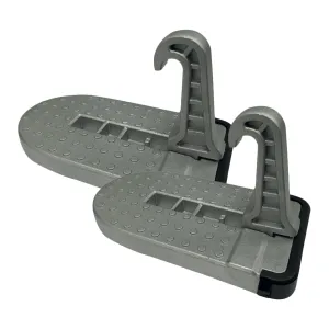 Aussie Traveller Car Door Step Pair Cast Alloy