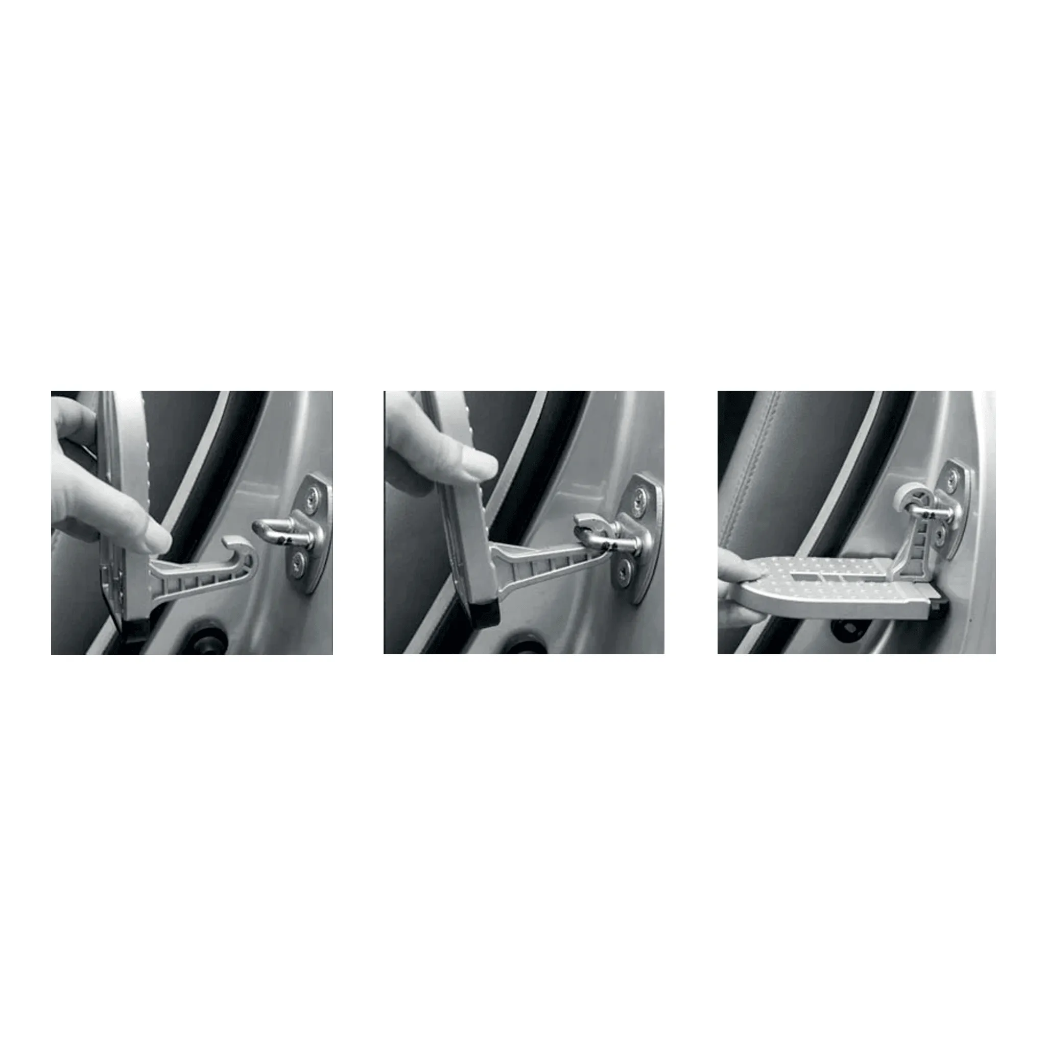 Aussie Traveller Car Door Step Pair Cast Alloy