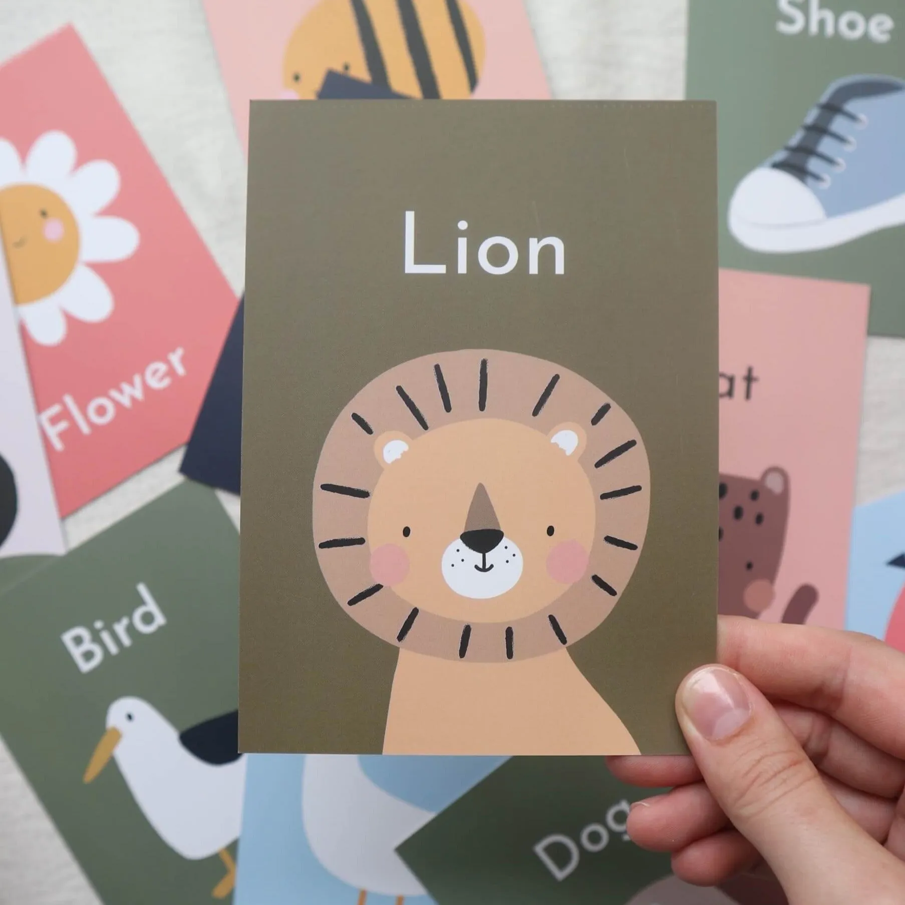 Baby's first words flash cards