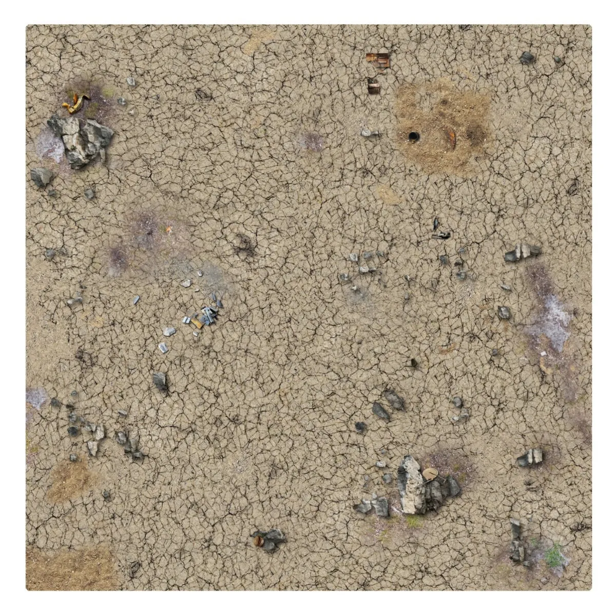 Battle Systems - Sci-Fi - Add-Ons - Desert Wasteland Gaming Mat 3x3