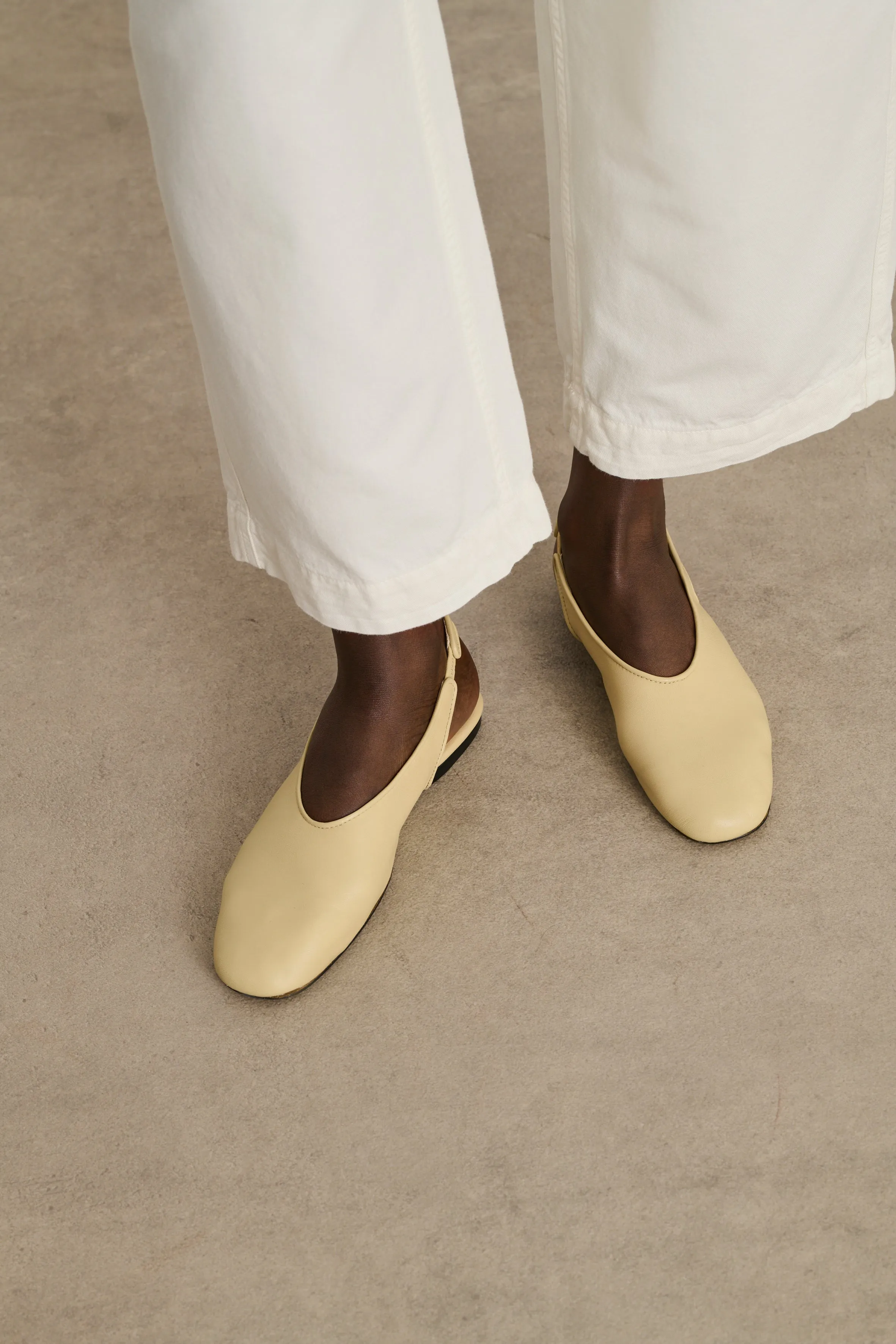 BEIGE EMMETT SLINGBACKS
