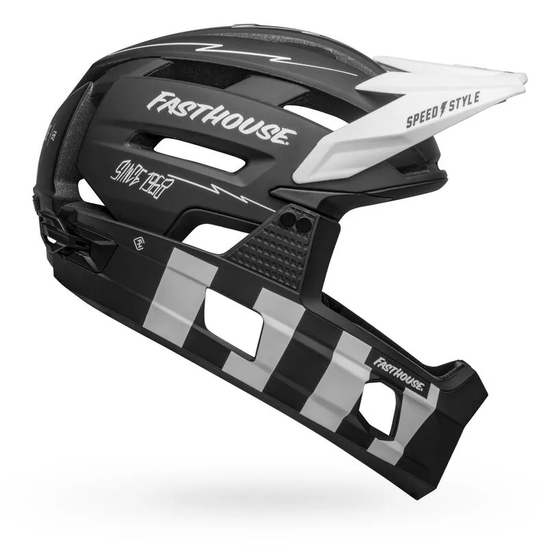 Bell Super Air R Spherical Helmet - Black/White