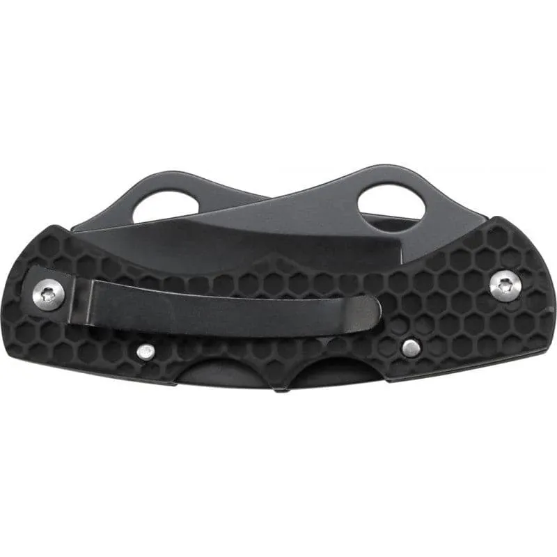 Black Handle Schrade SCH005DLB 7.4in Stainless Steel Double Lock-back Folding Knife with 2.3in Clip Point Blade and Aluminum Handle