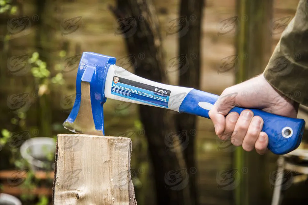 BLUESPOT 1KG ( 2.2LB ) FIBREGLASS SPLITTING HEAD HAND AXE