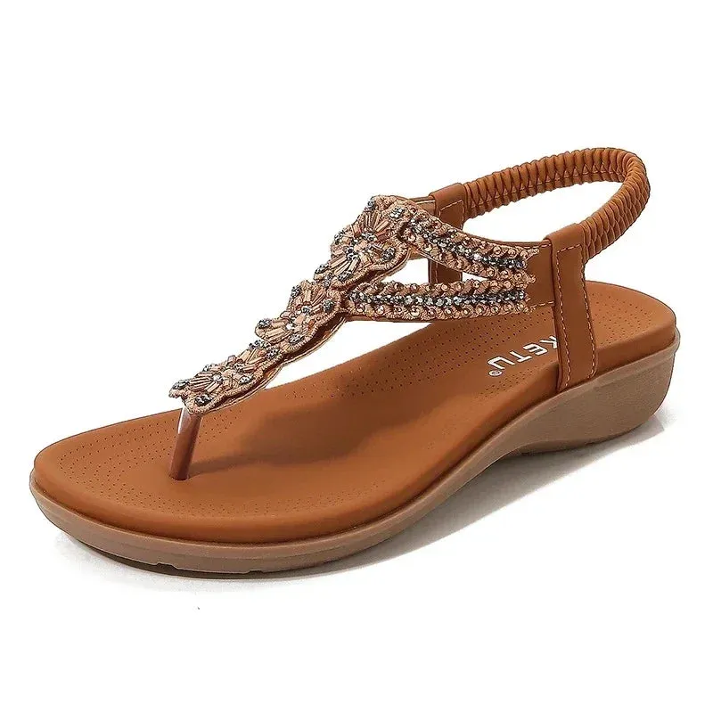 Bohemia Women Sandals Slip-on Flats Woman Beach Shoes Casual ladies Comfortable sandals