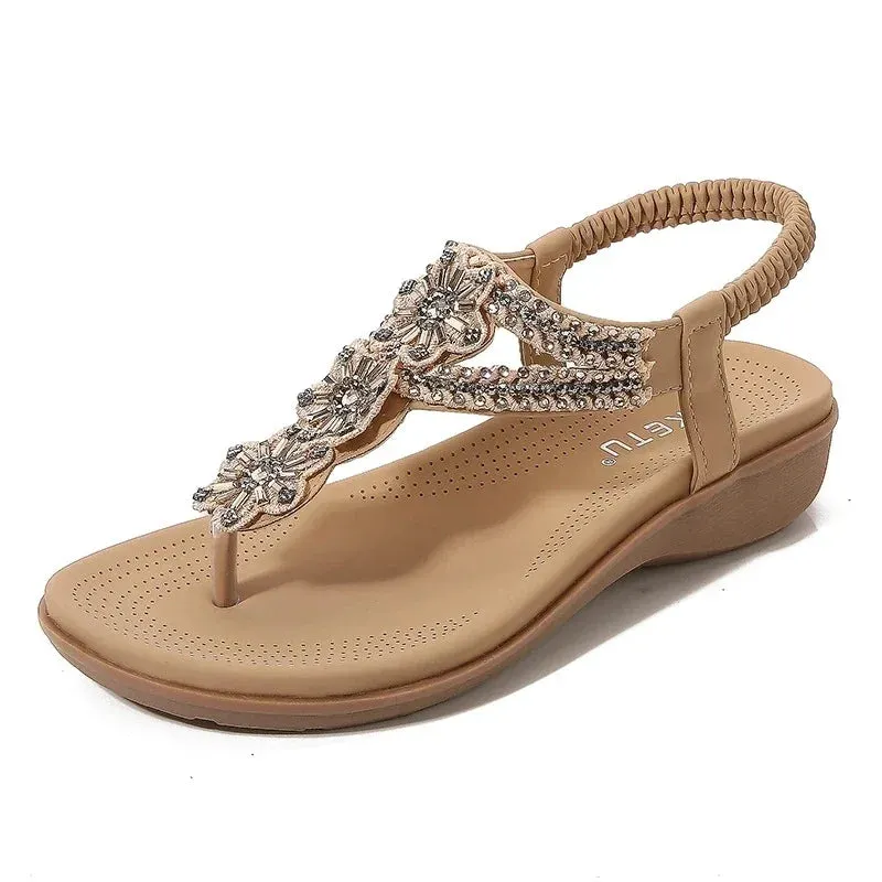 Bohemia Women Sandals Slip-on Flats Woman Beach Shoes Casual ladies Comfortable sandals