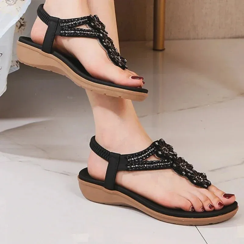 Bohemia Women Sandals Slip-on Flats Woman Beach Shoes Casual ladies Comfortable sandals