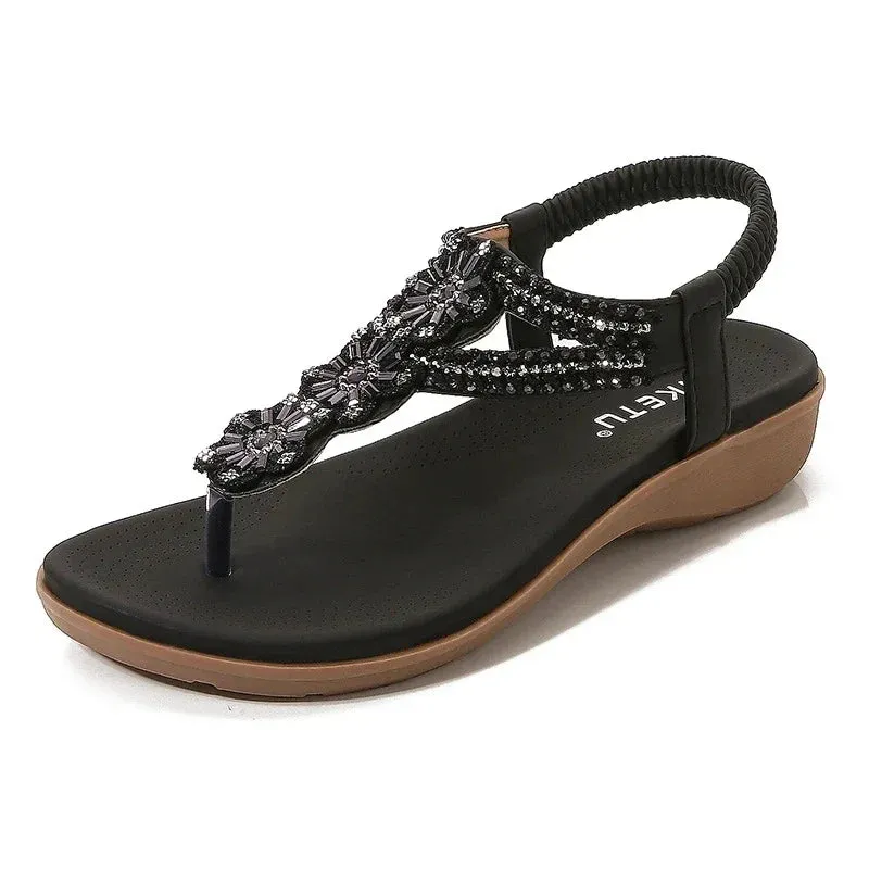 Bohemia Women Sandals Slip-on Flats Woman Beach Shoes Casual ladies Comfortable sandals