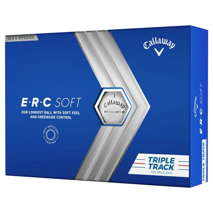 Callaway ERC Soft Triple Track White Golf Balls 12Pk
