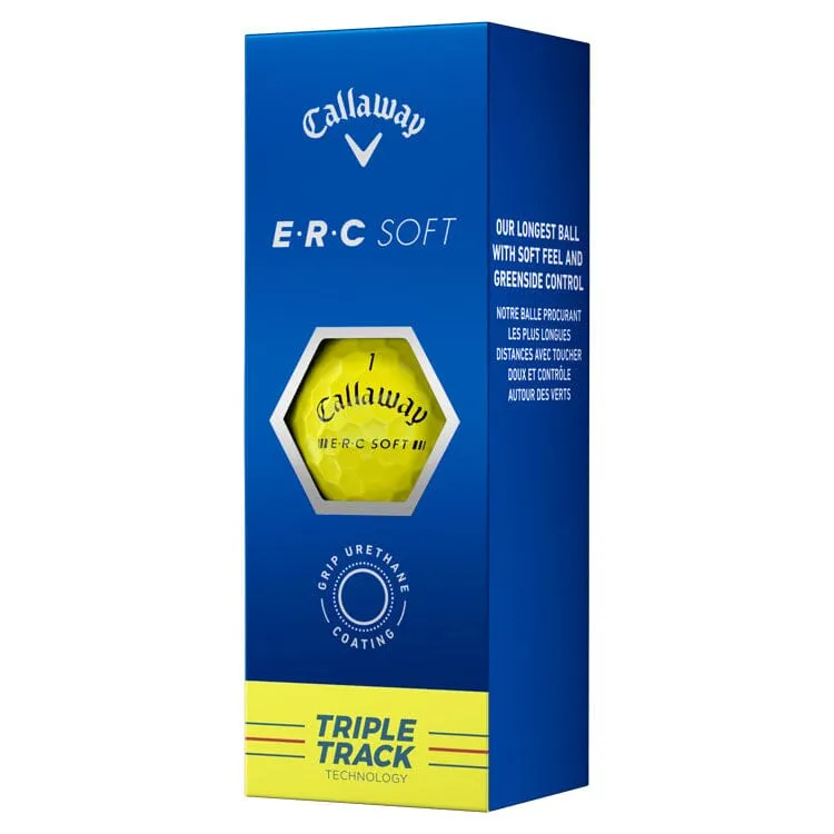 Callaway ERC Soft Triple Track Yellow Golf Balls 12Pk
