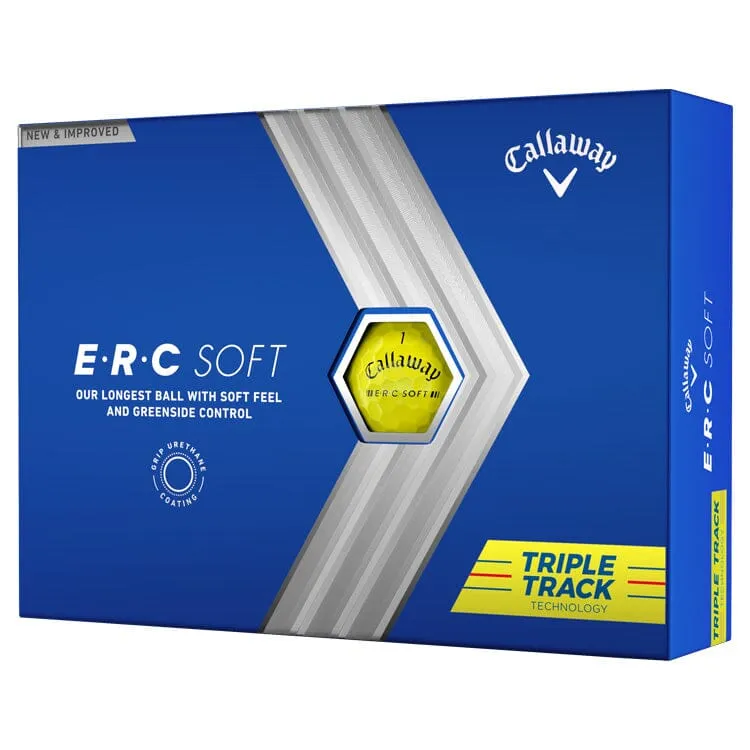 Callaway ERC Soft Triple Track Yellow Golf Balls 12Pk