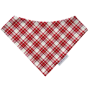 Candy Cane Plaid Bandana