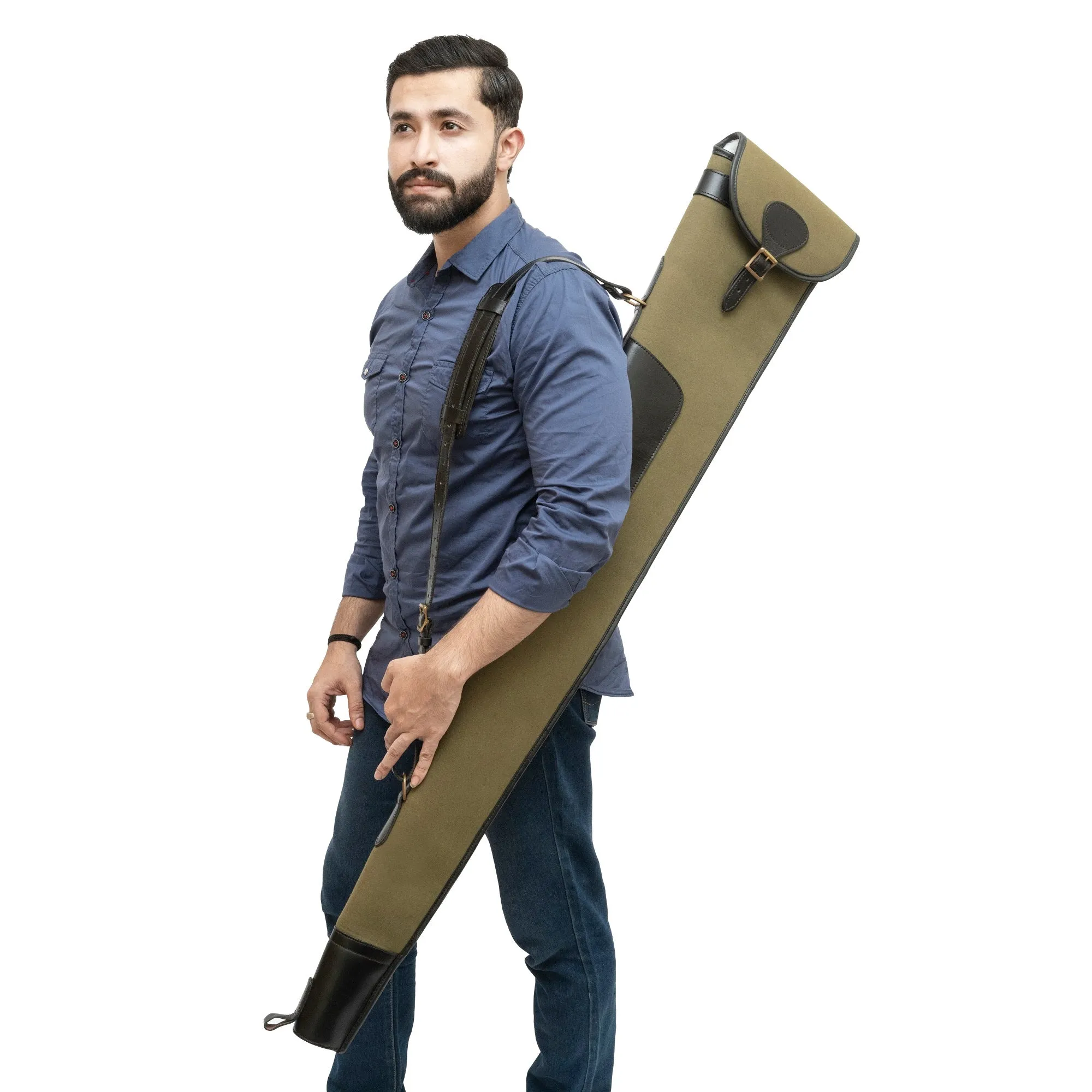 Canvas Shotgun Case With Thick Fleece Wool Lining