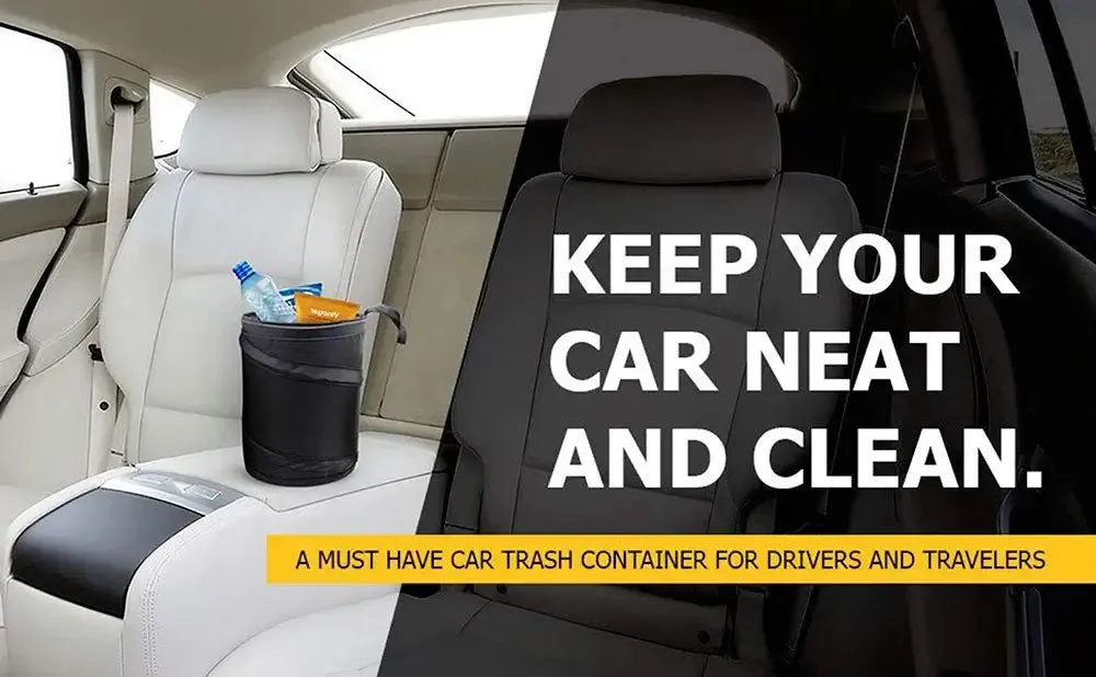 Car Trash Can, Portable Garbage Bin, Collapsible Pop-up Waterproof Bag, Waste Basket Bin, Rubbish Bin