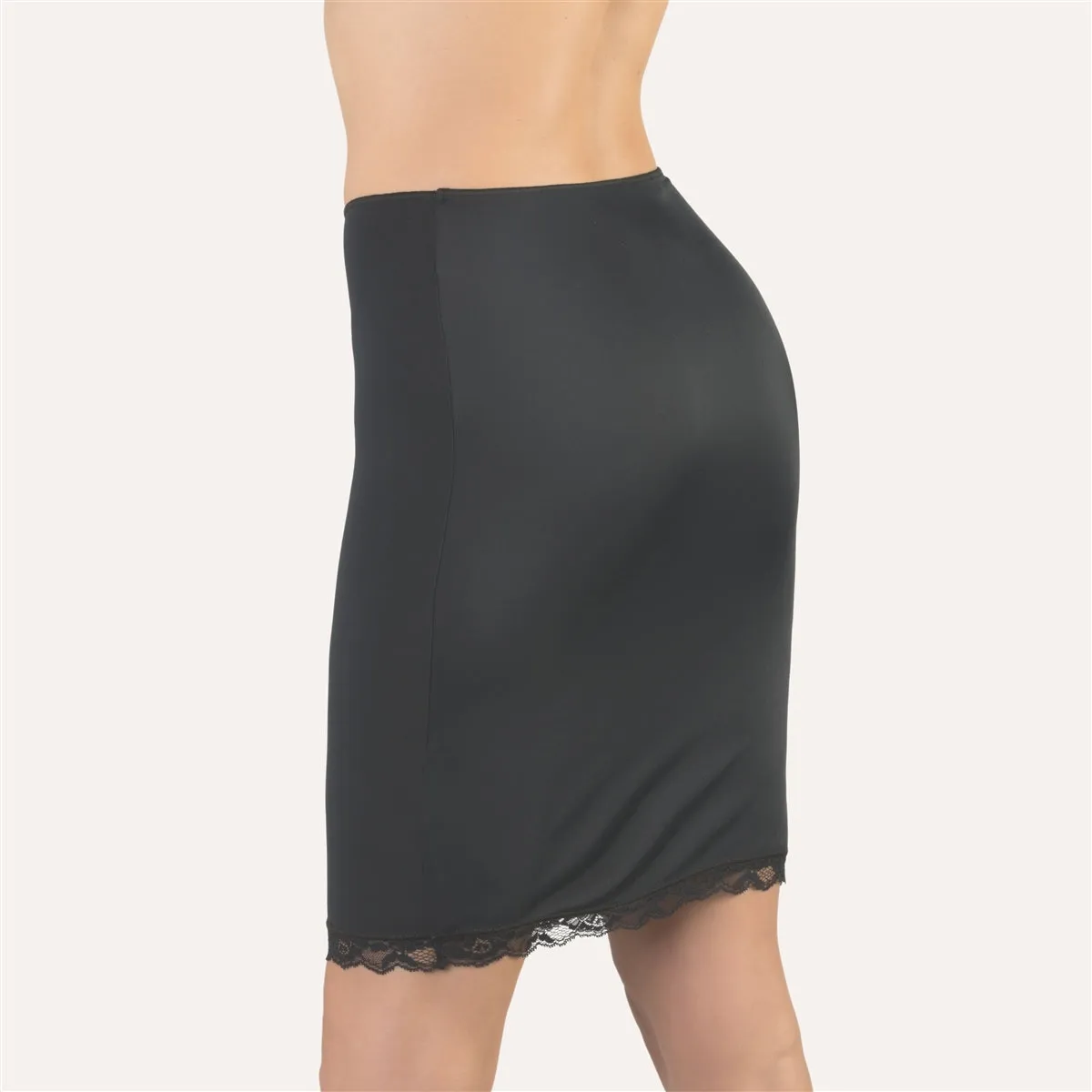 Cotton Club Wanda Half Slip- Black