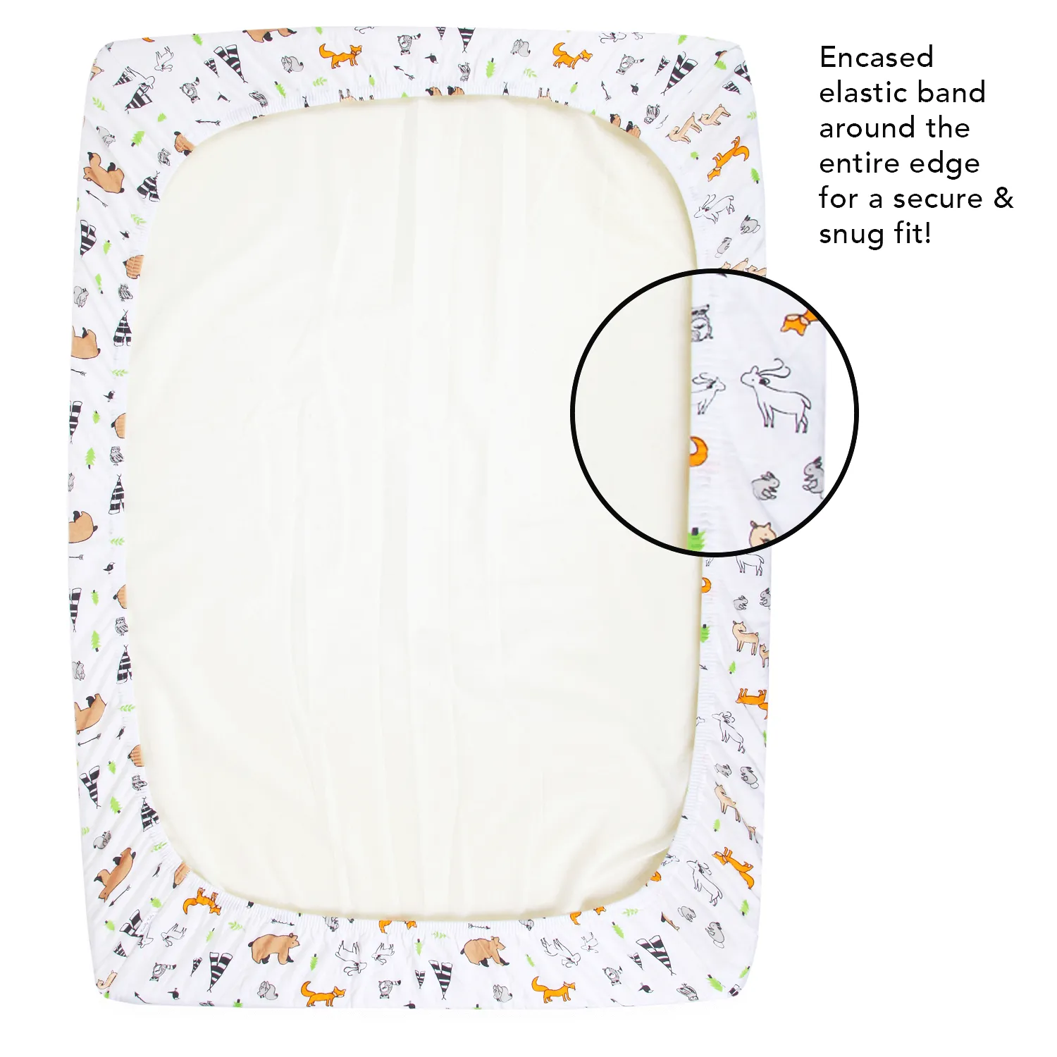 Cotton Jersey Fitted Playard Sheets – Woodlands