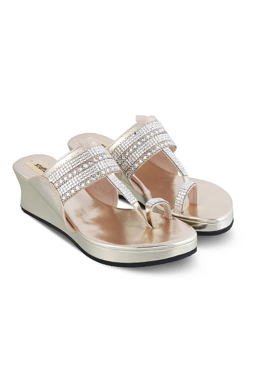 Crystal low K Wedge Light Gold