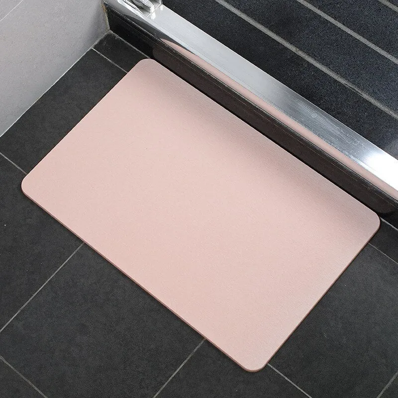 Diatom Mud Absorbent Non-slip Quick-drying Foot Pad Bathroom Floor Mat