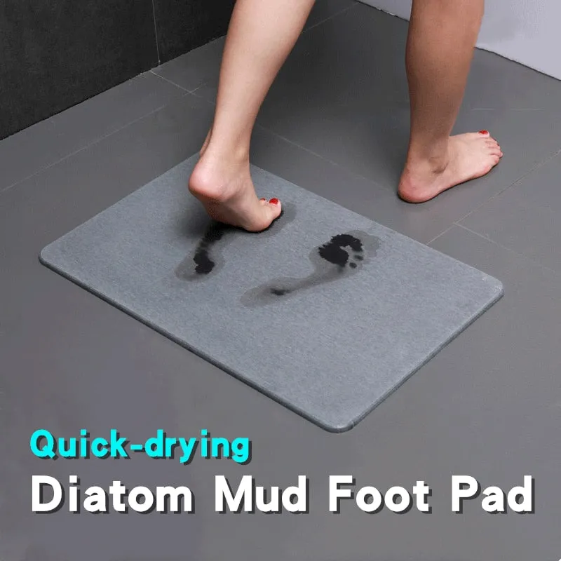 Diatom Mud Absorbent Non-slip Quick-drying Foot Pad Bathroom Floor Mat