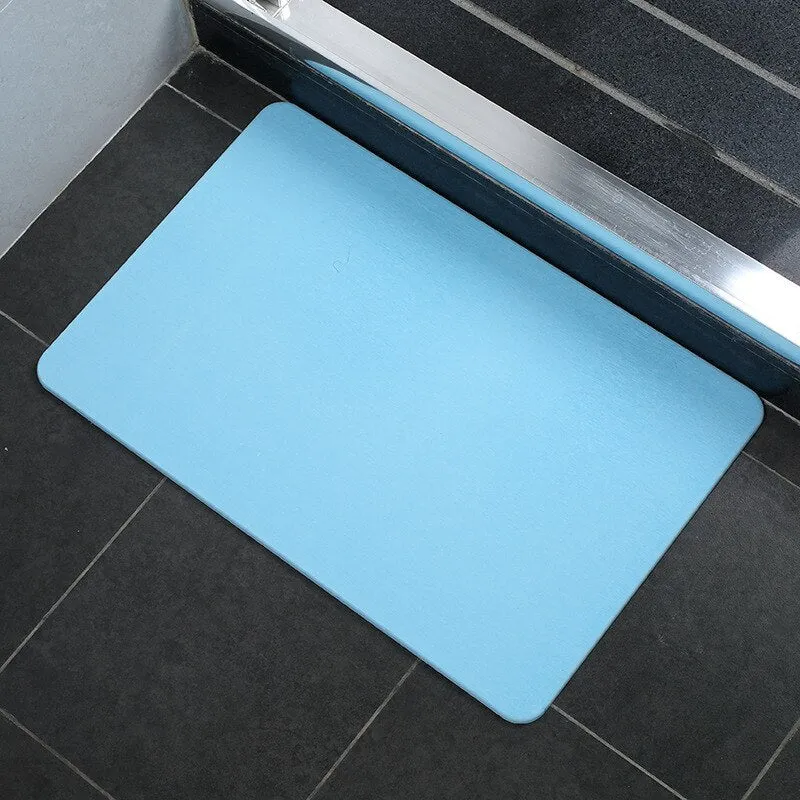 Diatom Mud Absorbent Non-slip Quick-drying Foot Pad Bathroom Floor Mat