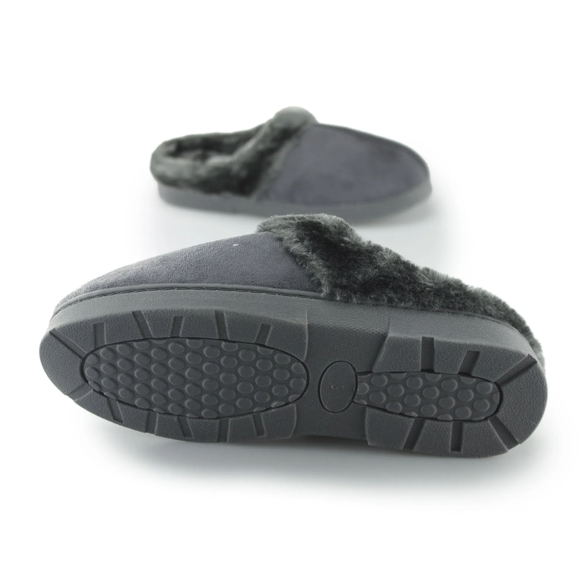 Dr Keller DECATOR Womens Soft Mule Slippers Charcoal